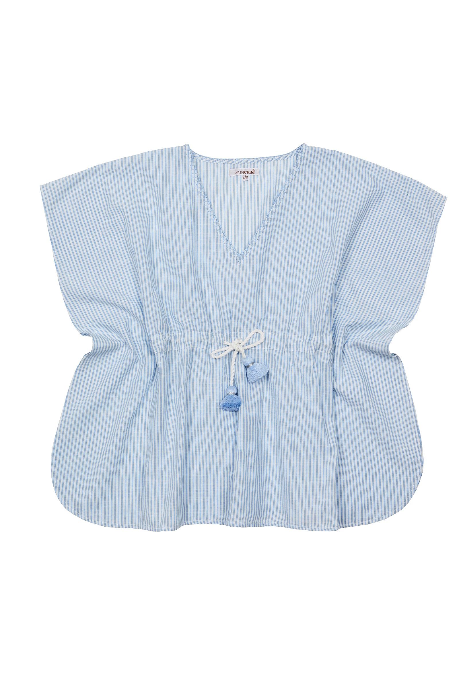 Girl's Poncho - Tobago - Blue