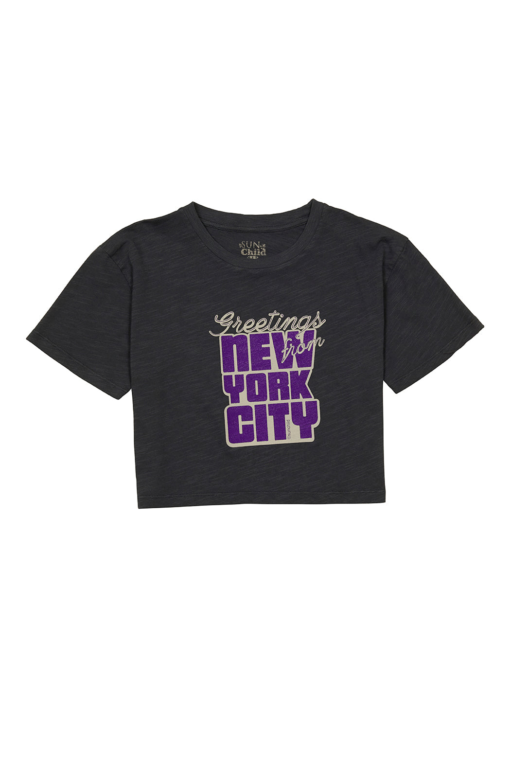 Girl's T-shirt - Greetings - Slate