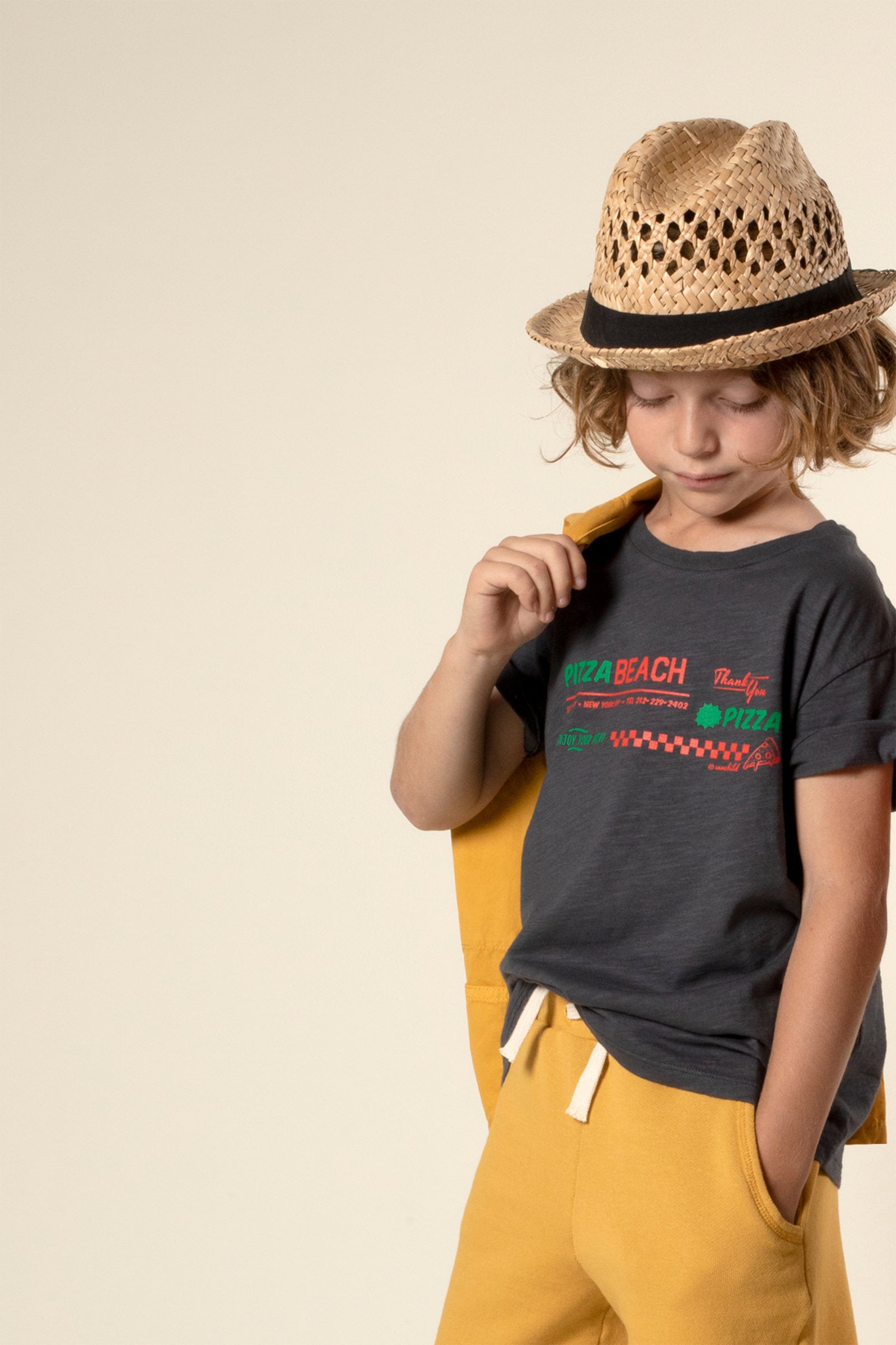 Children's T-shirt - Pizza beach