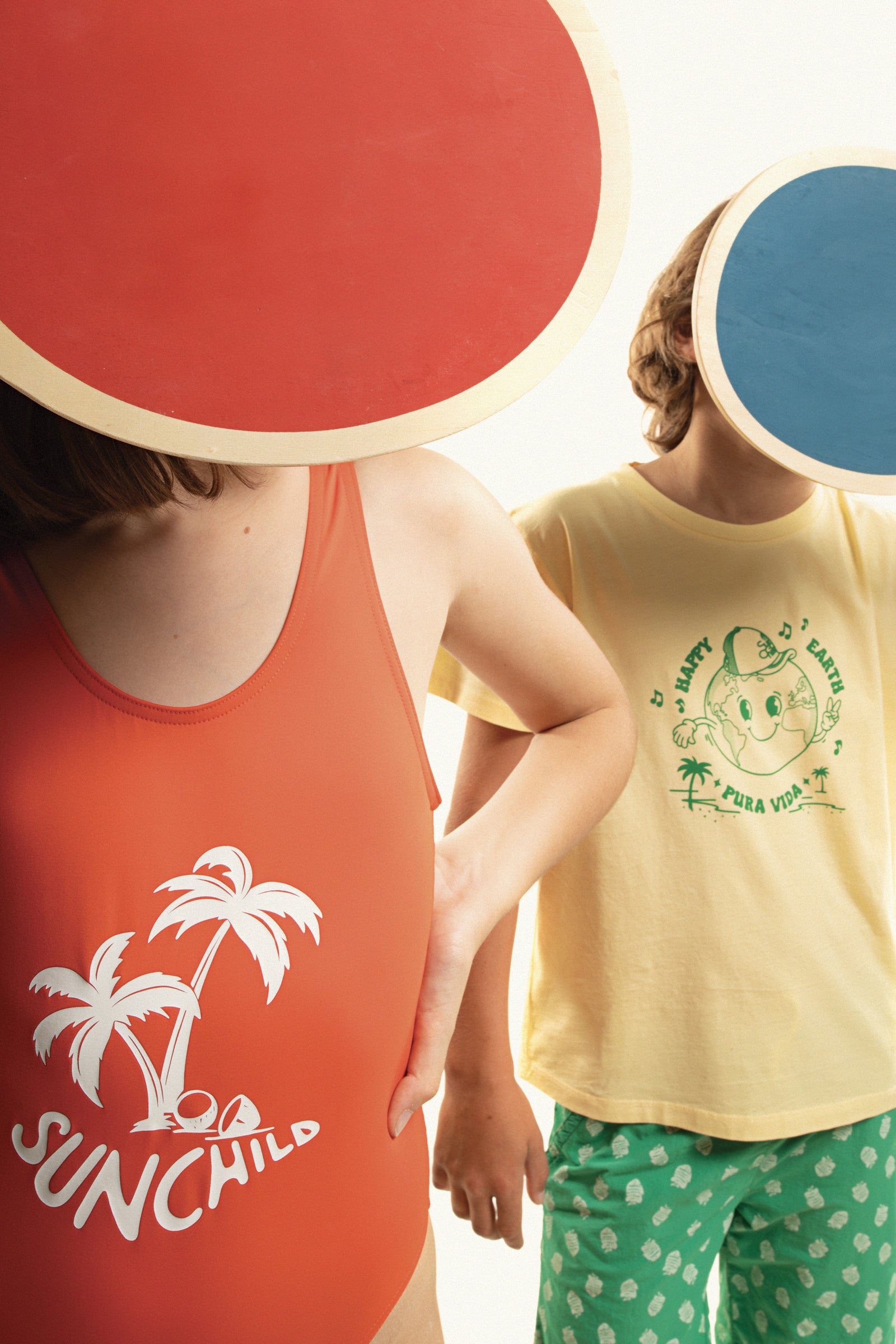 Maillot de bain fille 1 pièce - Lou Palmtree - Fanta