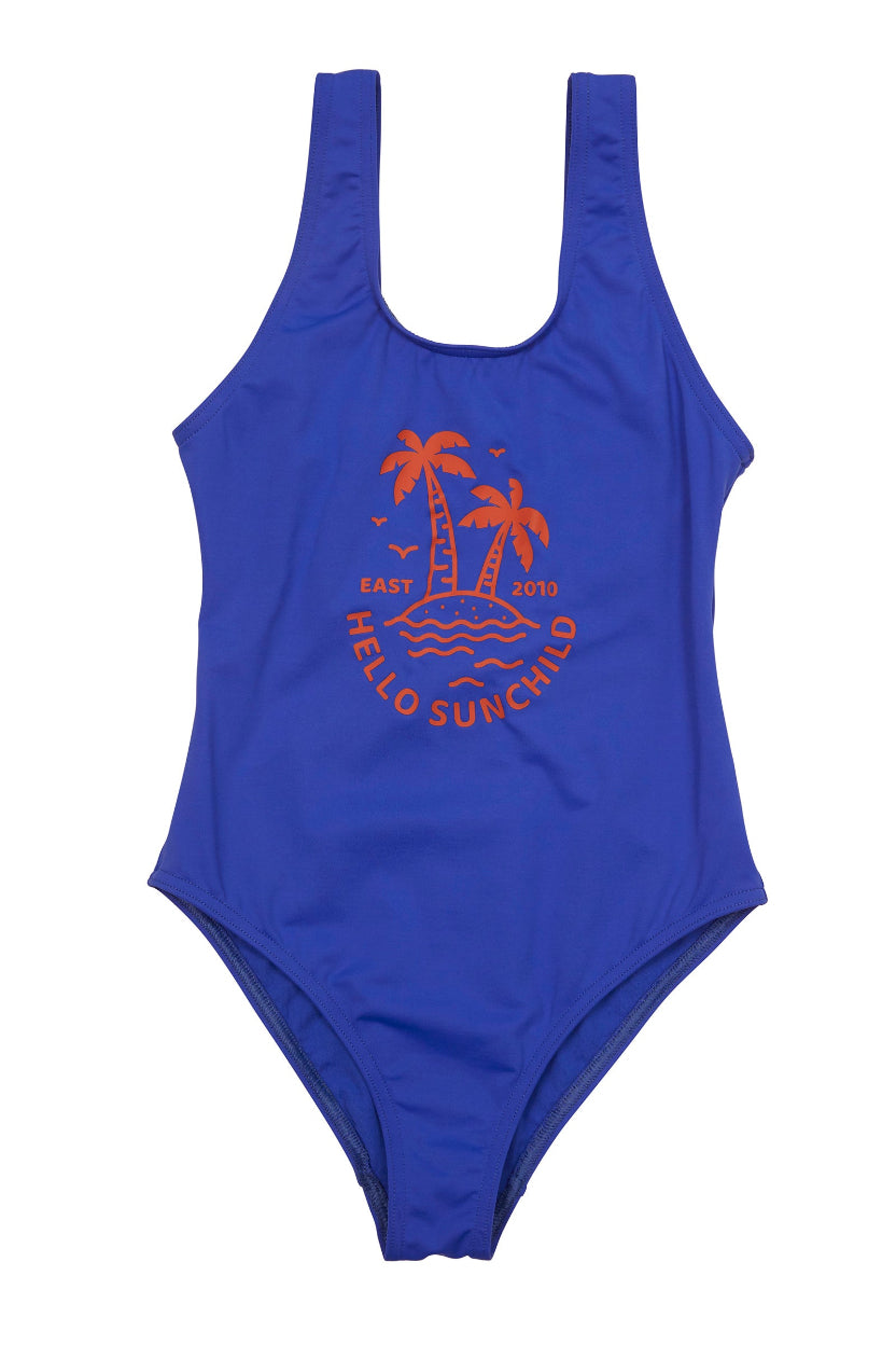 Maillot de bain fille 1 pièce - Lou Hello- Atlantic