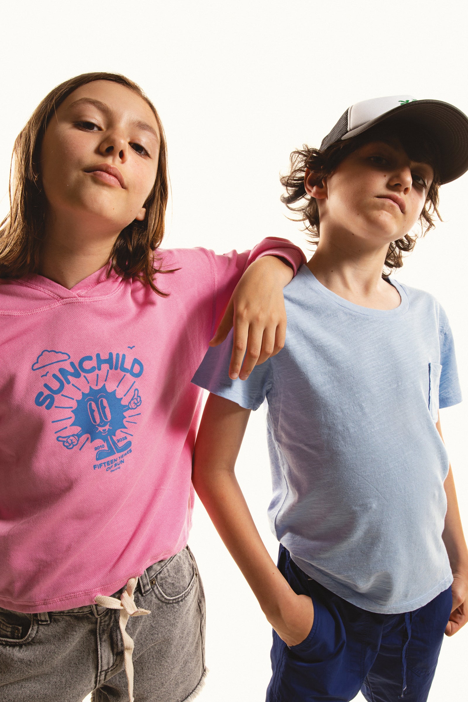 Girl's shorts - Light blue - Praslin