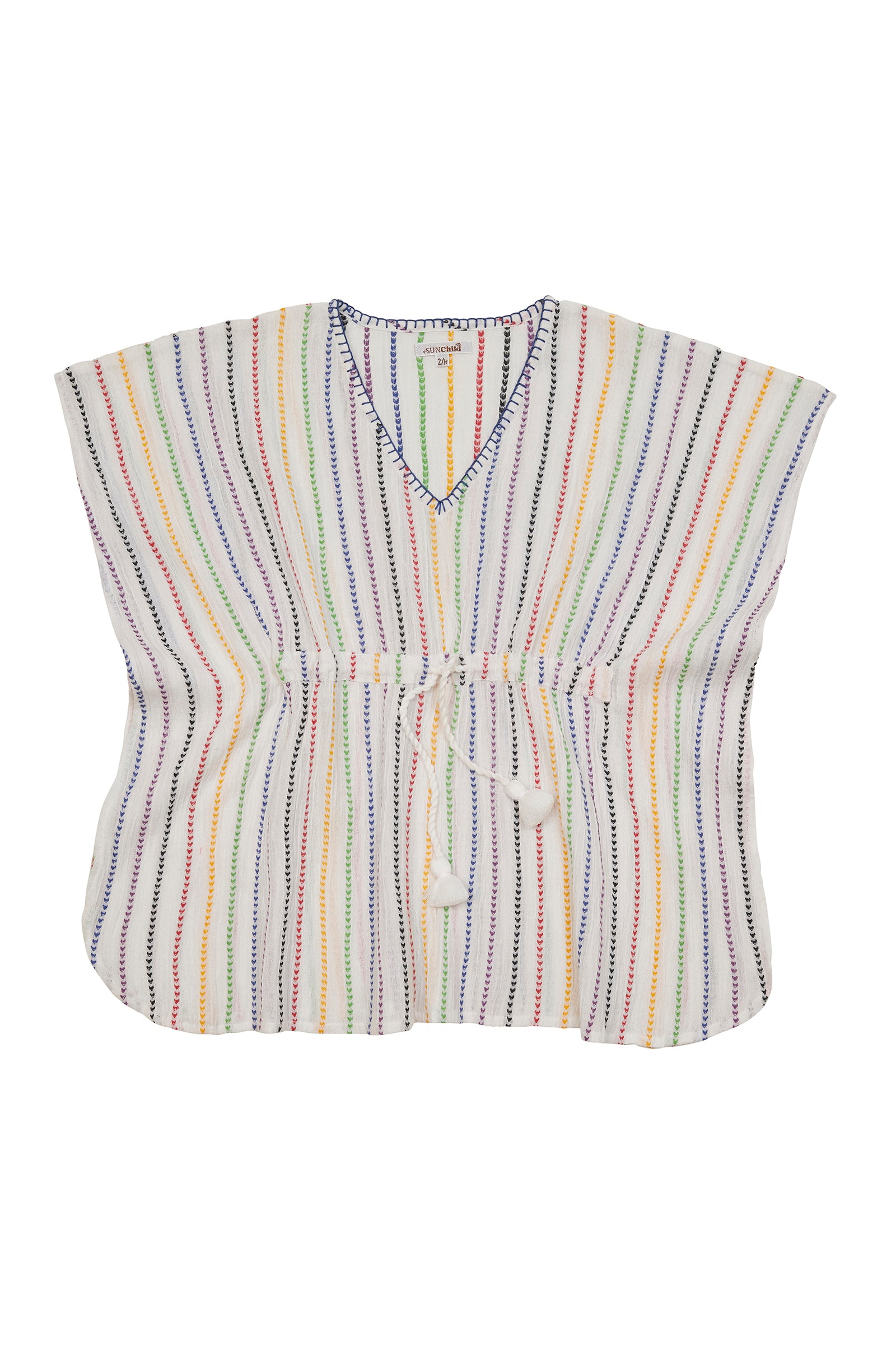 Poncho fille - Tobago- Rainbow
