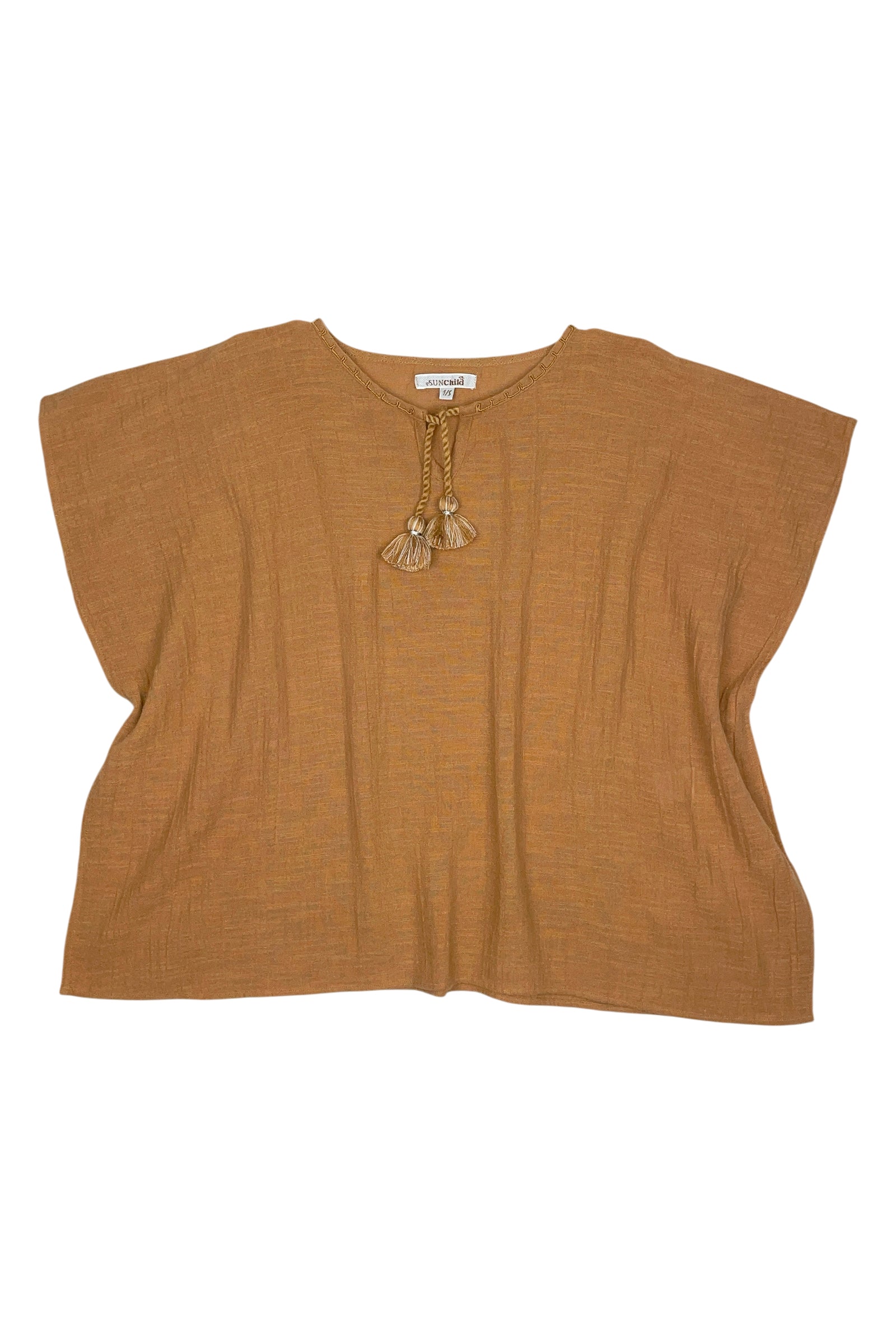 Poncho fille - Angoa - Tabac
