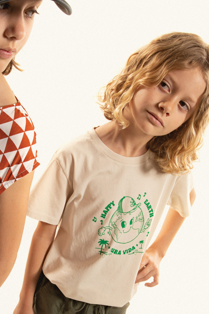 Tshirt enfant - Craie- Happyearth