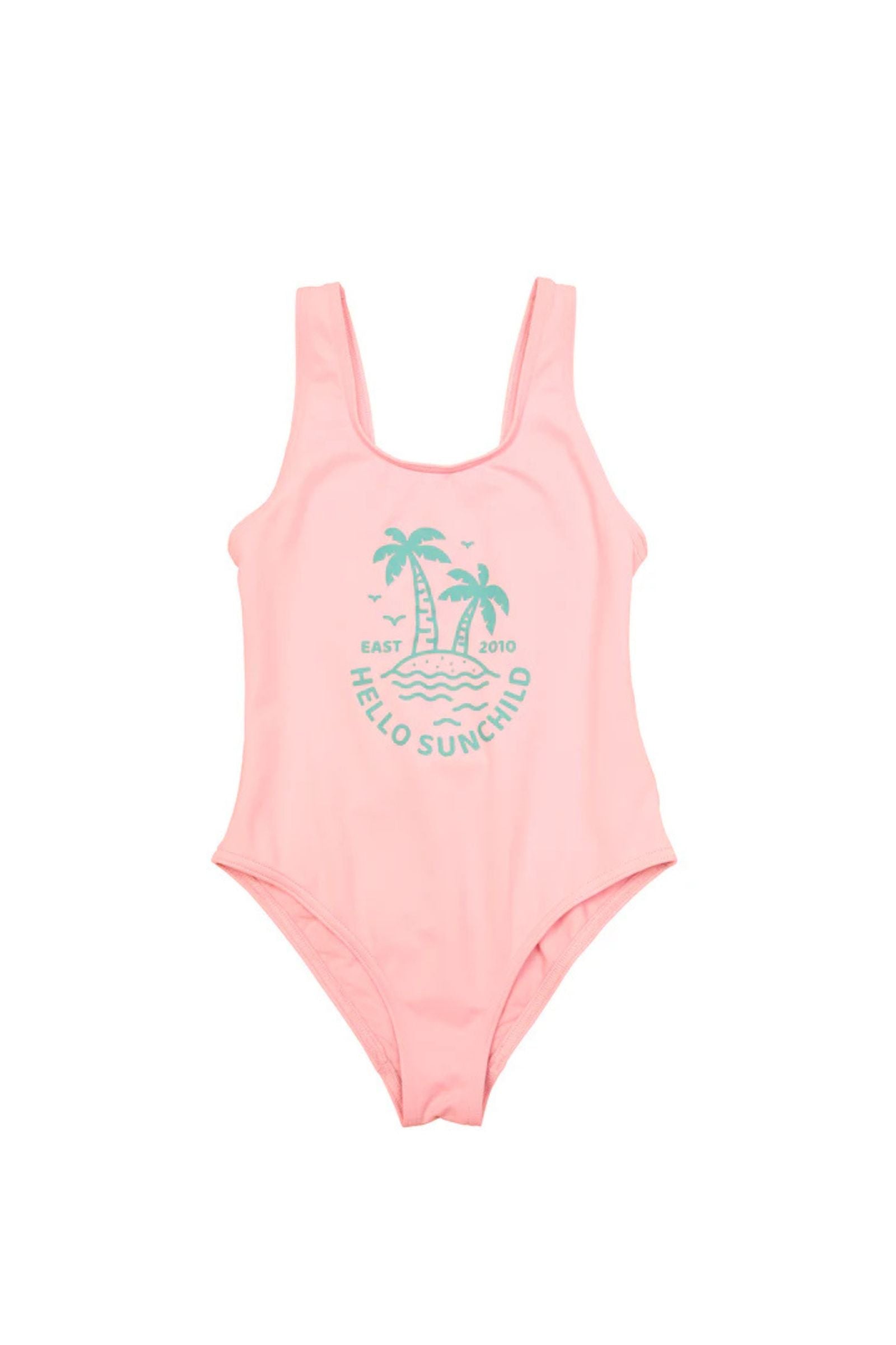 Girls' 1-piece swimsuit - Lou Hello - Pinky